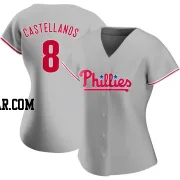 Nick Castellanos Women's Philadelphia Phillies Gray Replica Road Jersey