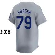 Nick Frasso Men's Los Angeles Dodgers Gray Limited Away Jersey