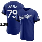 Nick Frasso Men's Los Angeles Dodgers Royal Authentic 2021 City Connect Jersey