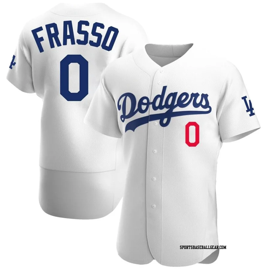 Nick Frasso Men's Los Angeles Dodgers White Authentic Home Jersey