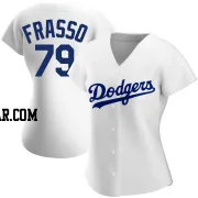 Nick Frasso Women's Los Angeles Dodgers White Authentic Home Jersey