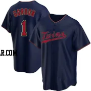 Nick Gordon Men's Minnesota Twins Navy Replica Alternate Jersey