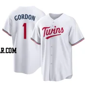 Nick Gordon Men's Minnesota Twins White Replica Home Jersey