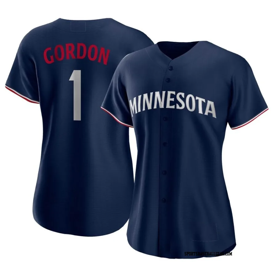 Nick Gordon Women's Minnesota Twins Navy Authentic Alternate Jersey