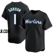 Nick Gordon Youth Miami Marlins Black Limited Alternate Jersey