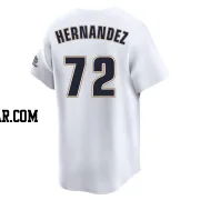Nick Hernandez Men's Houston Astros White Limited Throwback Cooperstown Collection Jersey