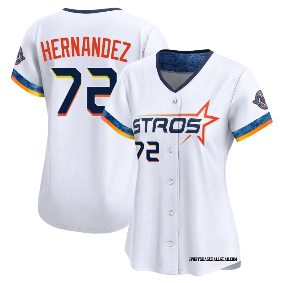 Nick Hernandez Women's Houston Astros White Limited 2025 City Connect Jersey