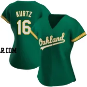 Nick Kurtz Women's Oakland Athletics Green Replica Kelly Alternate Jersey