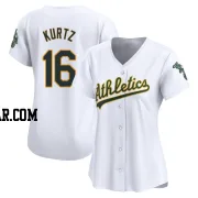 Nick Kurtz Women's Oakland Athletics White Limited Home Jersey