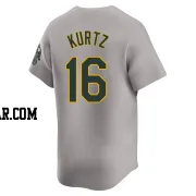 Nick Kurtz Youth Oakland Athletics Gray Limited Away Jersey