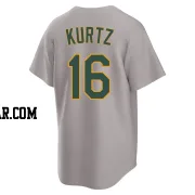 Nick Kurtz Youth Oakland Athletics Gray Replica Away 2.0 Jersey