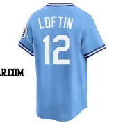 Nick Loftin Men's Kansas City Royals Light Blue Limited Throwback Cooperstown Collection Jersey