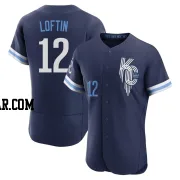 Nick Loftin Men's Kansas City Royals Navy Authentic 2022 City Connect Jersey