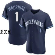 Nick Madrigal Men's Chicago Cubs Navy Authentic 2021 City Connect Jersey