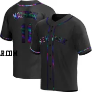Nick Madrigal Men's New York Mets Black Holographic Replica Alternate Jersey