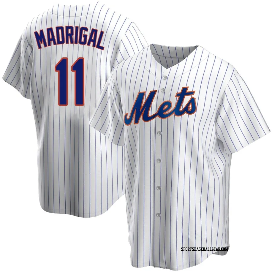Nick Madrigal Men's New York Mets White Replica Home Jersey
