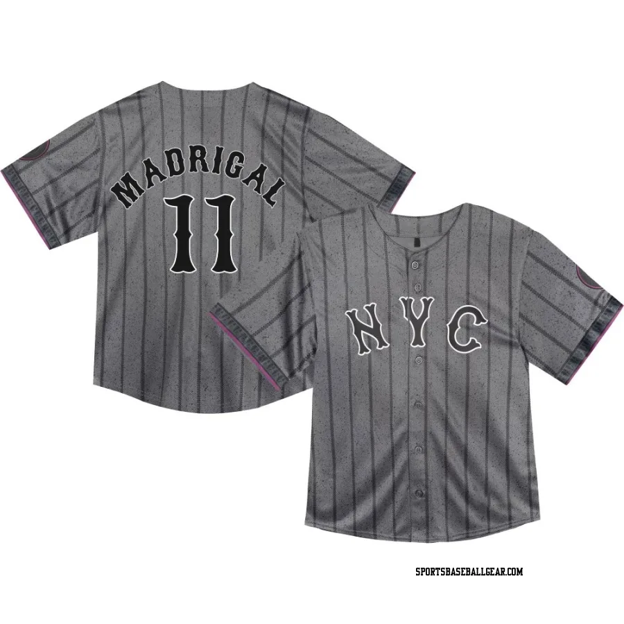 Nick Madrigal Toddler New York Mets Limited Graphite 2024 City Connect Jersey