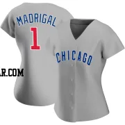 Nick Madrigal Women's Chicago Cubs Gray Replica Road Jersey