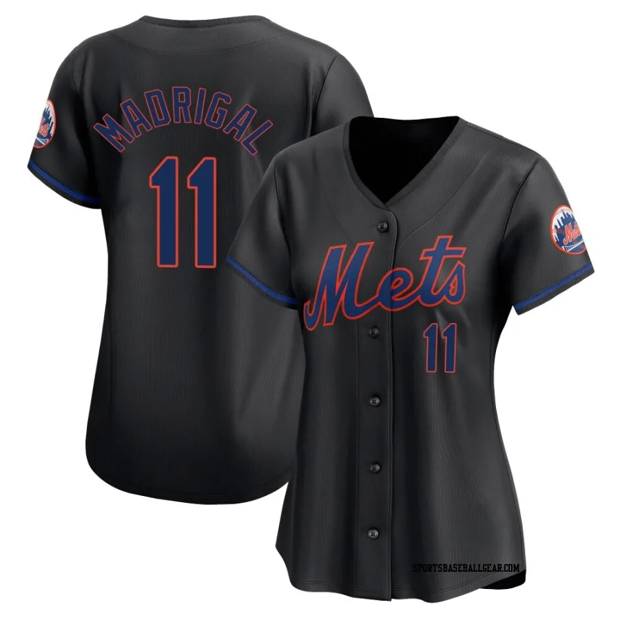 Nick Madrigal Women's New York Mets Black Limited Alternate Jersey