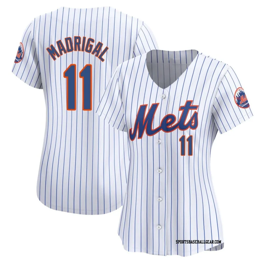 Nick Madrigal Women's New York Mets White Limited Home Jersey