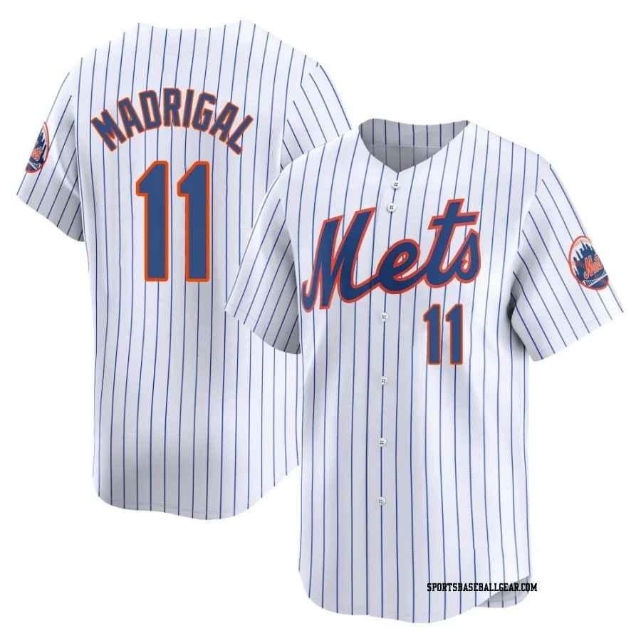 Nick Madrigal Youth New York Mets White Limited Home Jersey