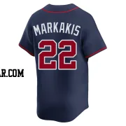 Nick Markakis Men's Atlanta Braves Navy Limited Alternate Jersey
