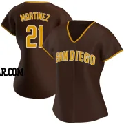 Nick Martinez Women's San Diego Padres Brown Replica Road Jersey