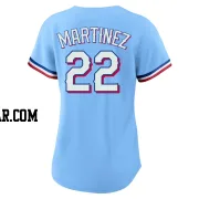 Nick Martinez Women's Texas Rangers Light Blue Replica Alternate Jersey