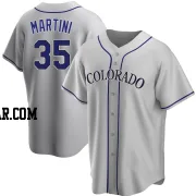 Nick Martini Men's Colorado Rockies Gray Replica Road Jersey