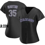 Nick Martini Women's Colorado Rockies Black Replica Alternate Jersey