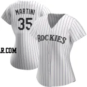 Nick Martini Women's Colorado Rockies White Authentic Home Jersey