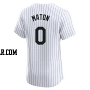 Nick Maton Men's Chicago White Sox White Elite Home Jersey