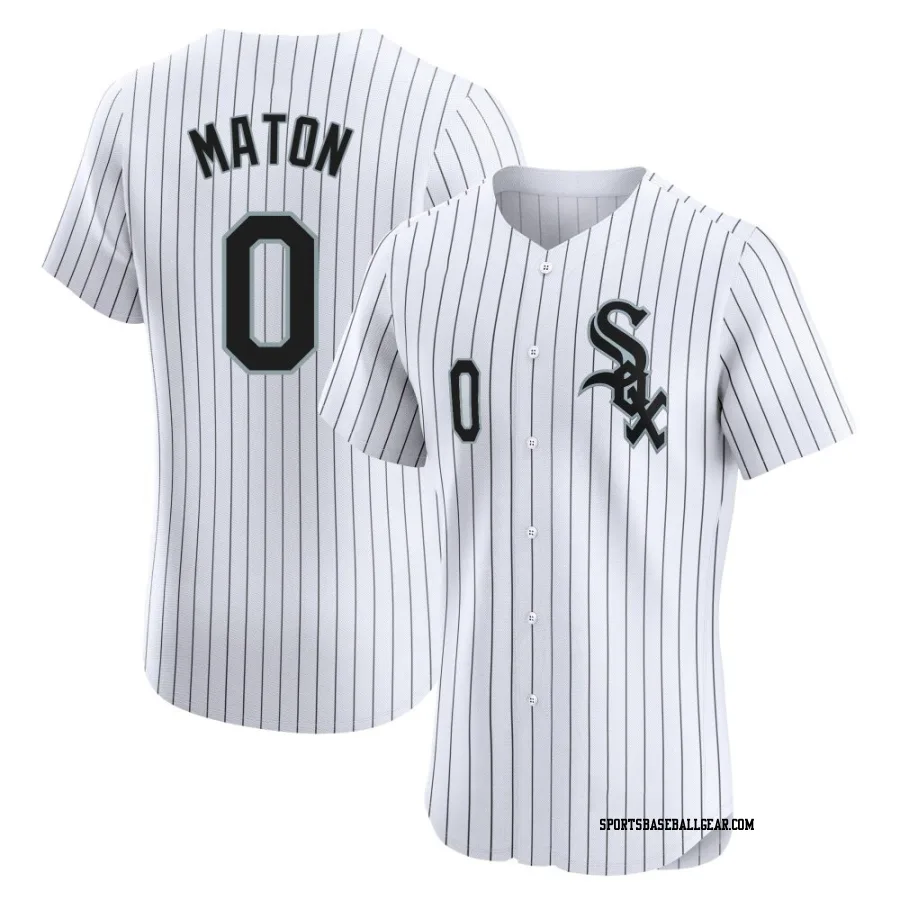 Nick Maton Men's Chicago White Sox White Elite Home Jersey
