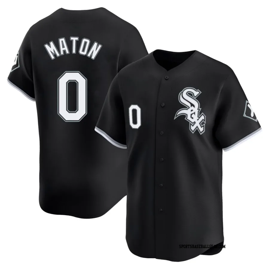 Nick Maton Youth Chicago White Sox Black Limited Alternate Jersey