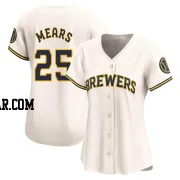 Nick Mears Women's Milwaukee Brewers Cream Limited Home Jersey