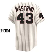 Nick Nastrini Youth Chicago White Sox Cream Limited Throwback Cooperstown Jersey