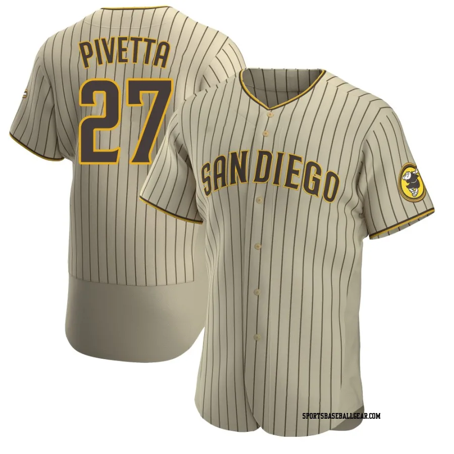Nick Pivetta Men's San Diego Padres Tan/Brown Authentic Alternate Jersey