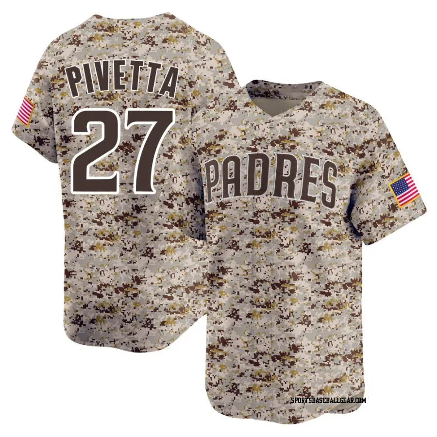 Nick Pivetta Youth San Diego Padres Camo Limited 2nd Alternate Jersey