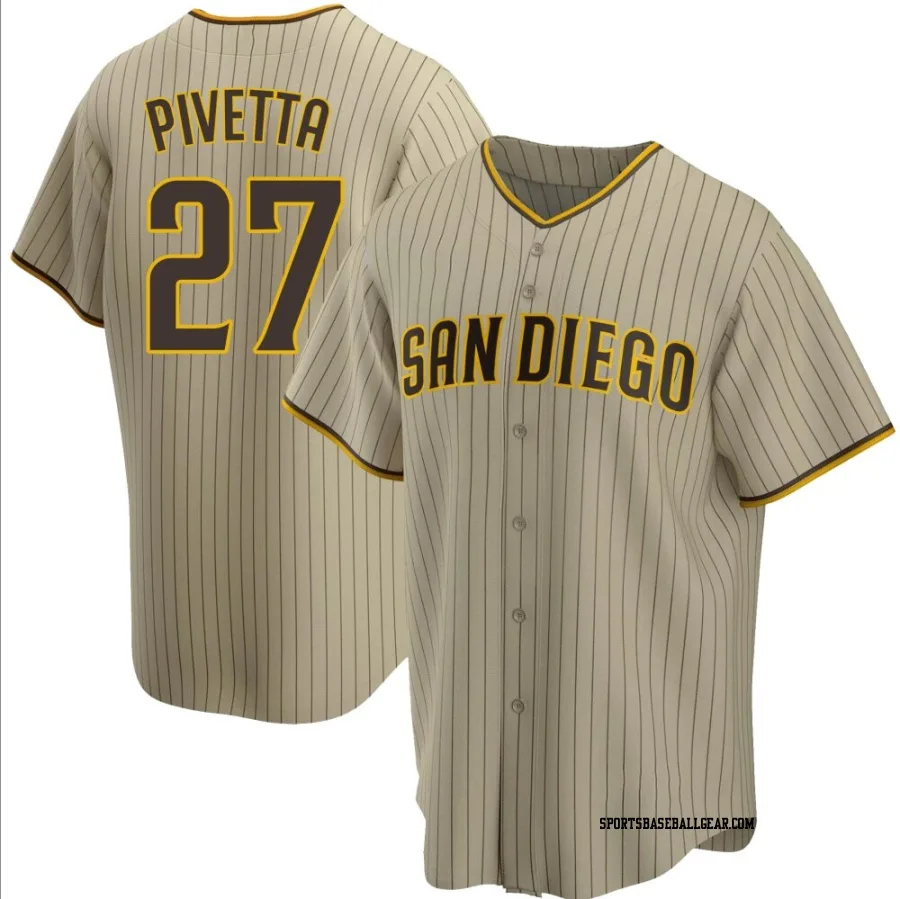 Nick Pivetta Youth San Diego Padres Sand/Brown Replica Alternate Jersey