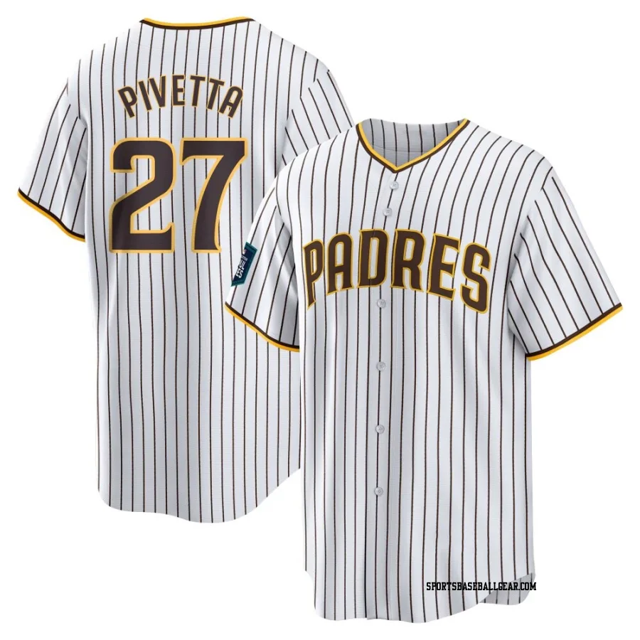 Nick Pivetta Youth San Diego Padres White Replica 2024 World Tour Seoul Series Home Jersey