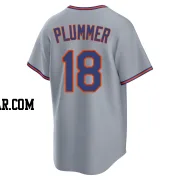 Nick Plummer Men's New York Mets Gray Replica Away 2.0 Jersey