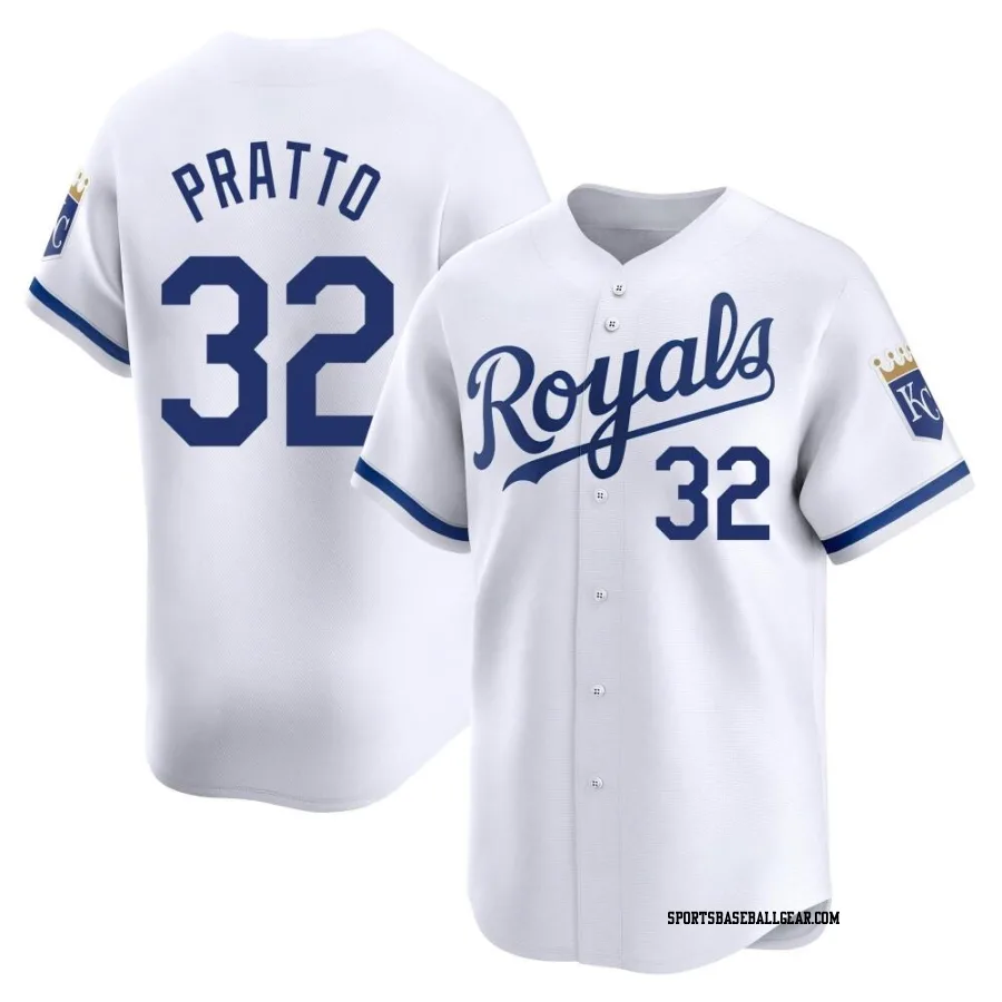 Nick Pratto Youth Kansas City Royals White Limited Home Jersey
