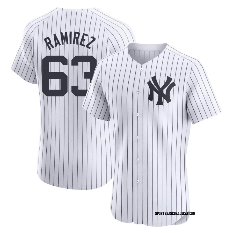 Nick Ramirez Men's New York Yankees White Elite Home Jersey