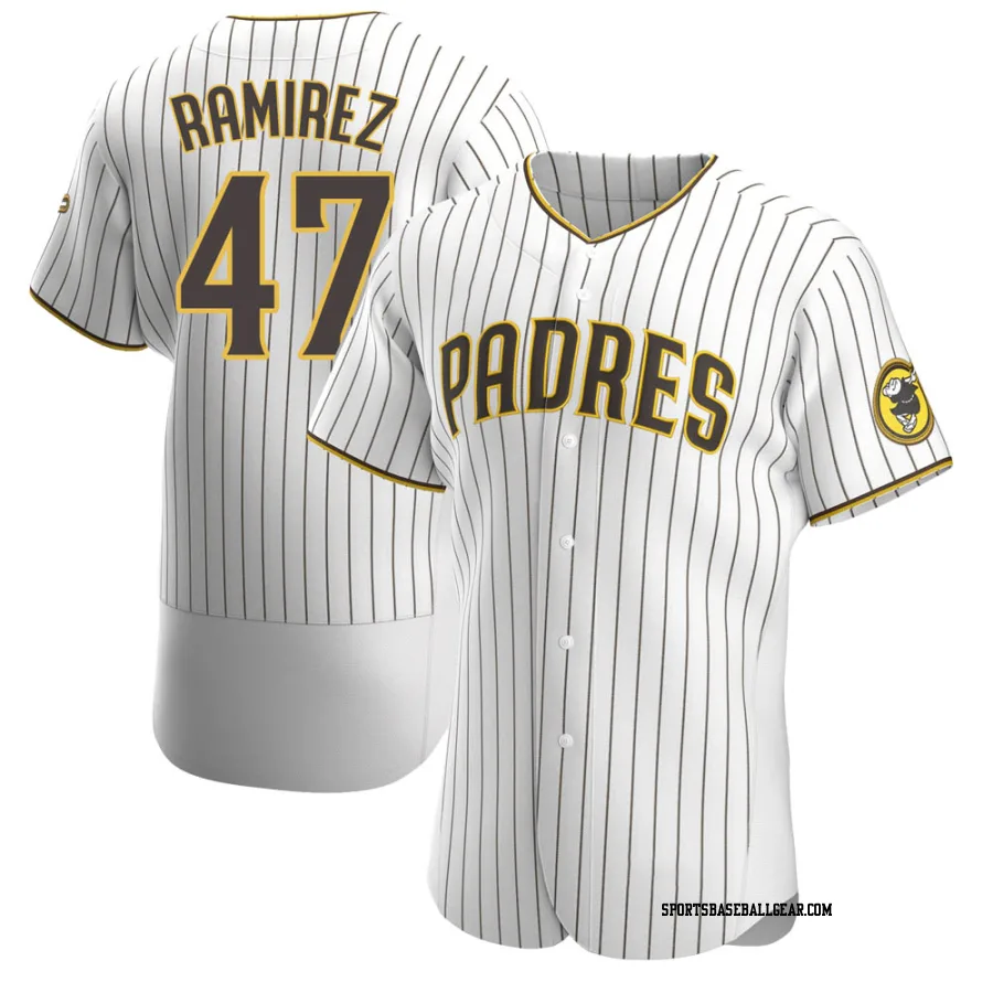 Nick Ramirez Men's San Diego Padres White/Brown Authentic Home Jersey