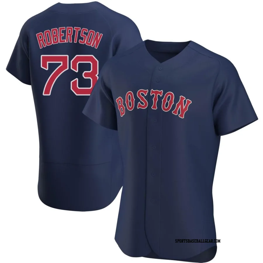 Nick Robertson Men's Boston Red Sox Navy Authentic Alternate Jersey