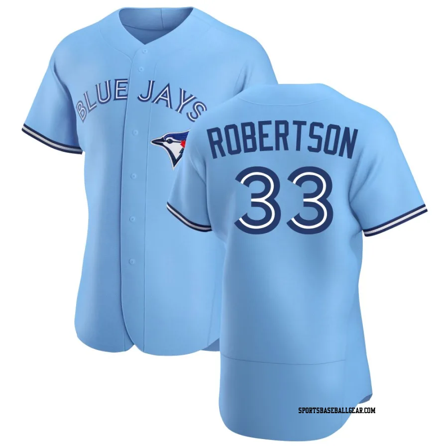 Nick Robertson Men's Toronto Blue Jays Blue Authentic Powder Alternate Jersey