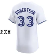 Nick Robertson Men's Toronto Blue Jays White Elite Home Jersey