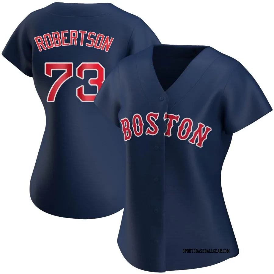 Nick Robertson Women's Boston Red Sox Navy Authentic Alternate Jersey
