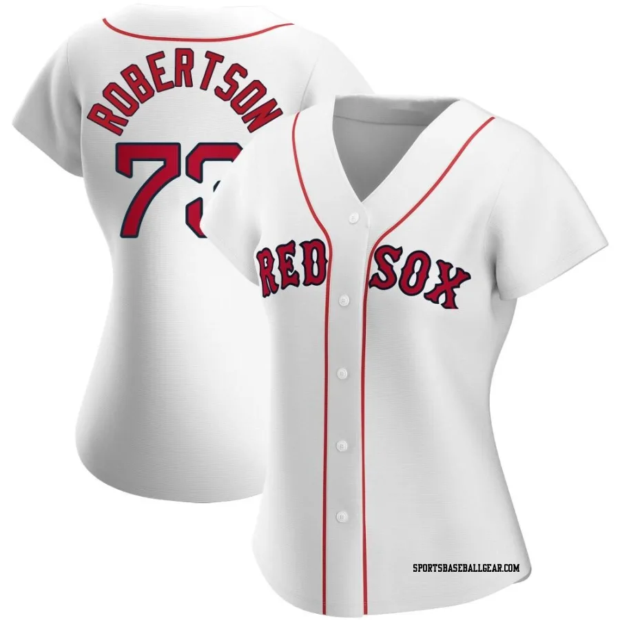 Nick Robertson Women's Boston Red Sox White Authentic Home Jersey