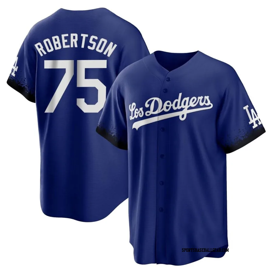Nick Robertson Youth Los Angeles Dodgers Royal Replica 2021 City Connect Jersey
